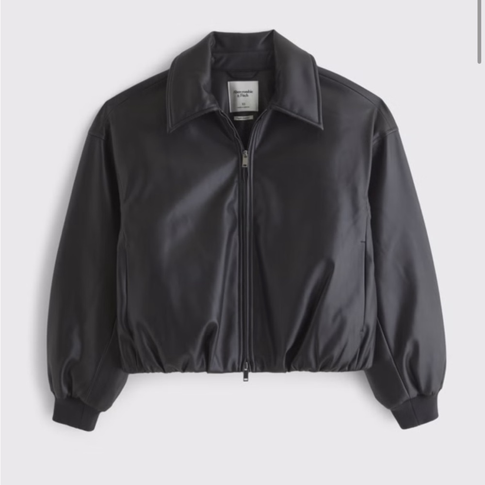 Abercrombie & Fitch Black Leather Jacket